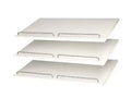 Easy Track 5/8 in. H X 24 in. W X 14 in. L Chrome Shoe Shelves - 3 pk