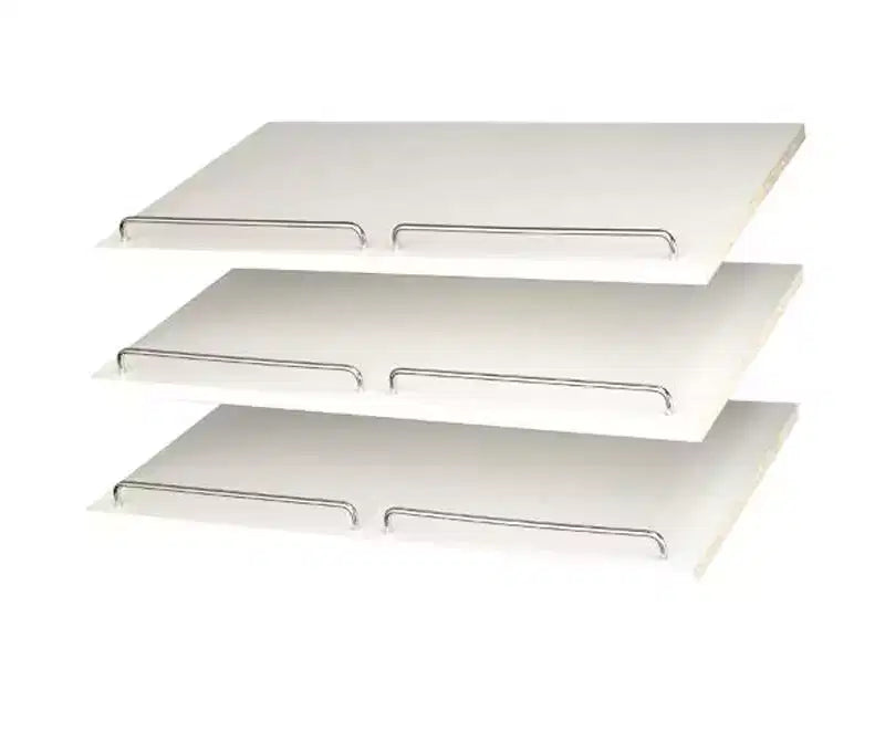 Easy Track 5/8 in. H X 24 in. W X 14 in. L Chrome Shoe Shelves - 3 pk