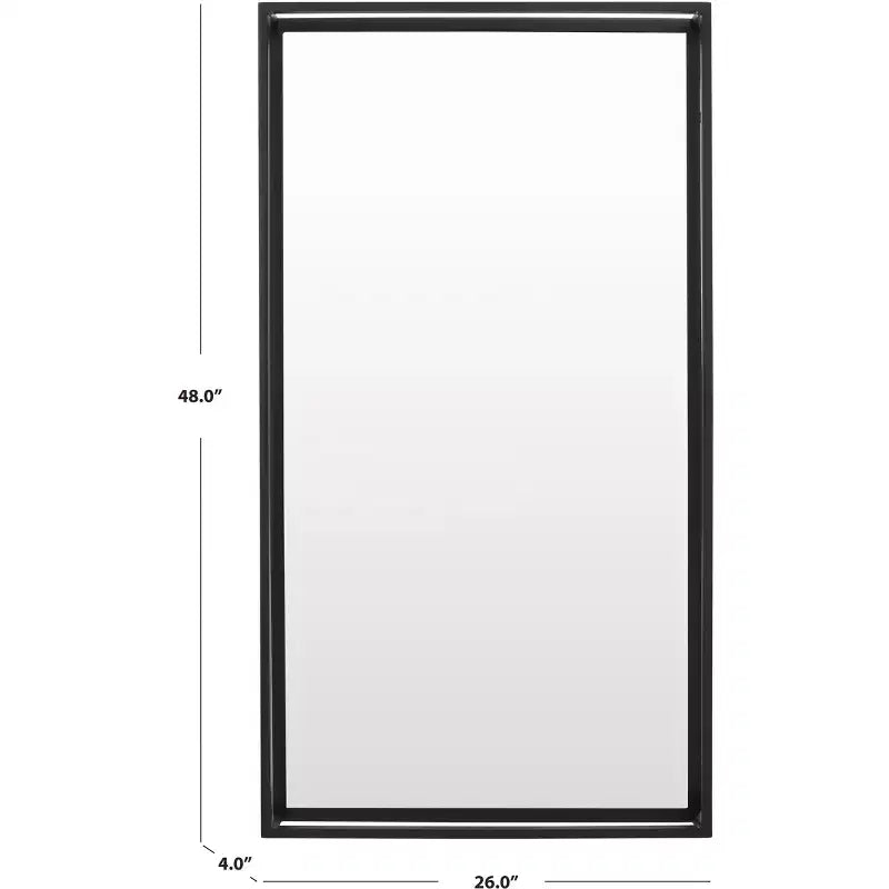 Miroir avec cadre Kallie Shadow Box - 26 x 48 - CMI1001 - Noir - Safavieh
