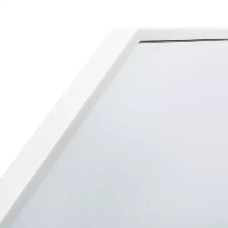 Miroir Mural Décagonal Noir / Laiton / Argent / Blanc – Encadré, Simple, 91,44 cm × 91,44 cm