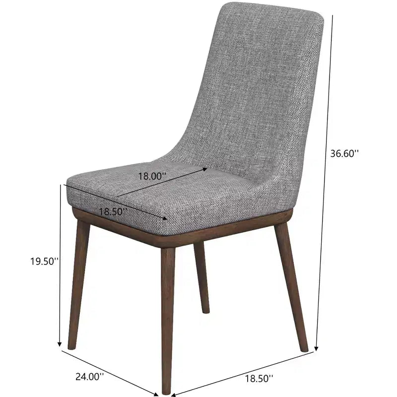 Chaises de salle à manger en velours vert/gris, dossier bas sans accoudoirs, lot de 2