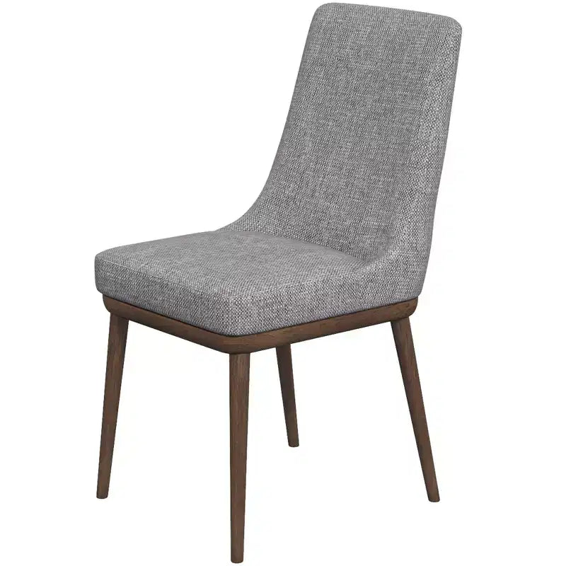 Chaises de salle à manger en velours vert/gris, dossier bas sans accoudoirs, lot de 2