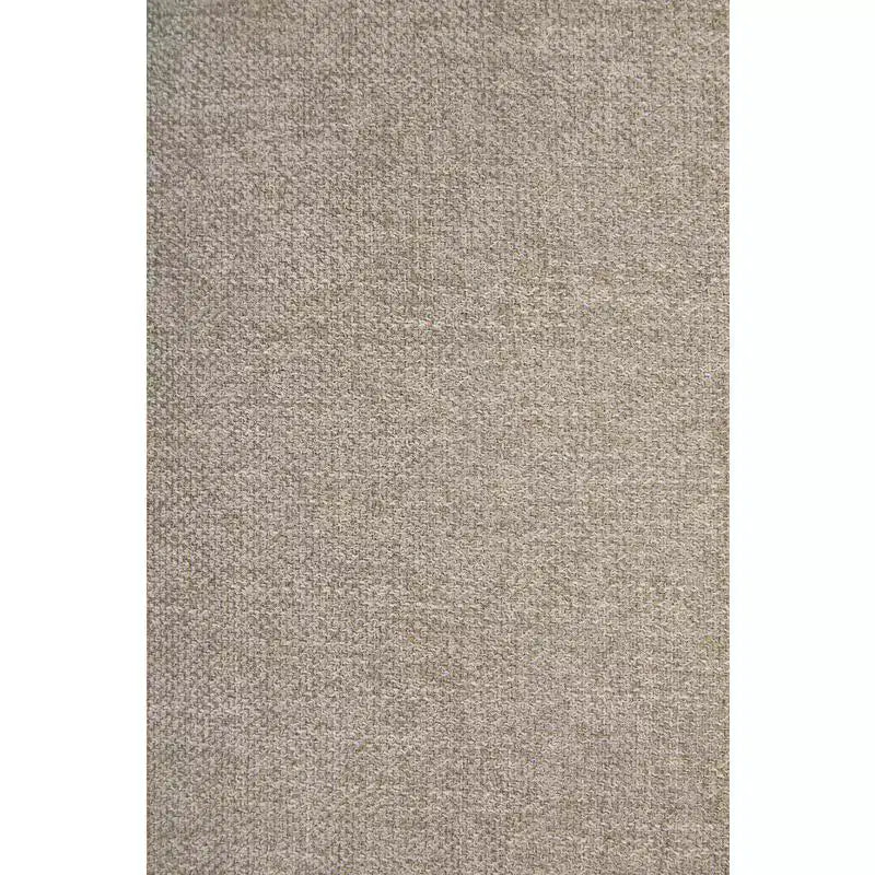 Chaise de salle à manger sans accoudoirs en tissu couleur kaki/lin avec roulettes, 1 place