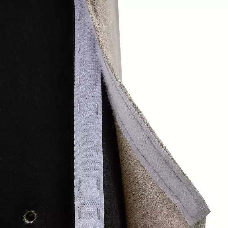 Chaise de salle à manger sans accoudoirs en tissu couleur kaki/lin avec roulettes, 1 place