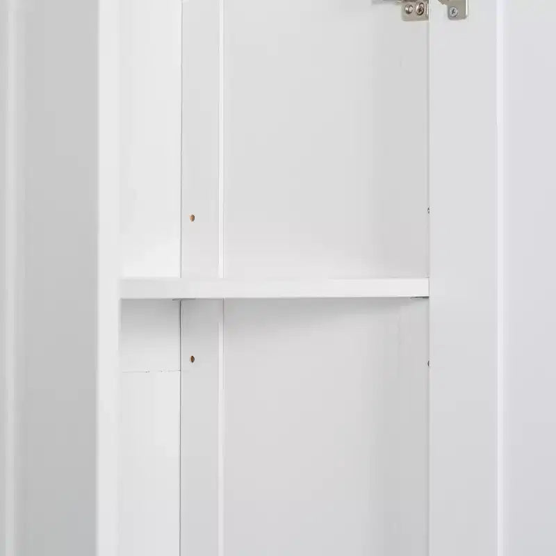 Armoire de rangement autoportante noire et blanche à 2 portes
