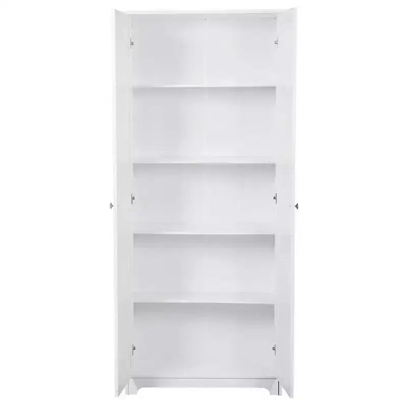 Armoire double porte blanche, 2 portes, une personne