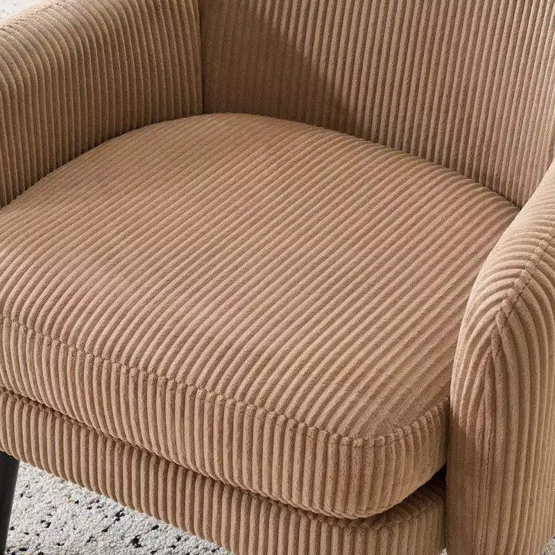 Fauteuil d'appoint rembourré beige, une place