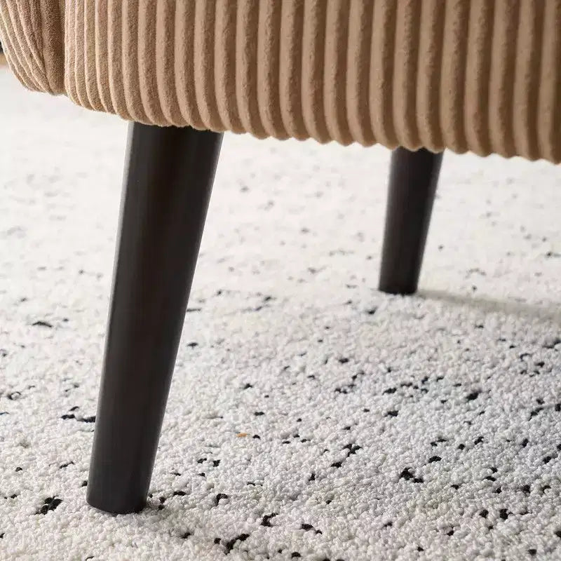 Fauteuil d'appoint rembourré beige, une place