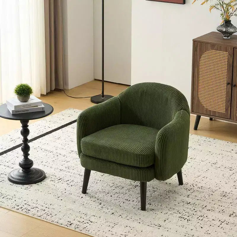 Fauteuil d'appoint rembourré beige, une place