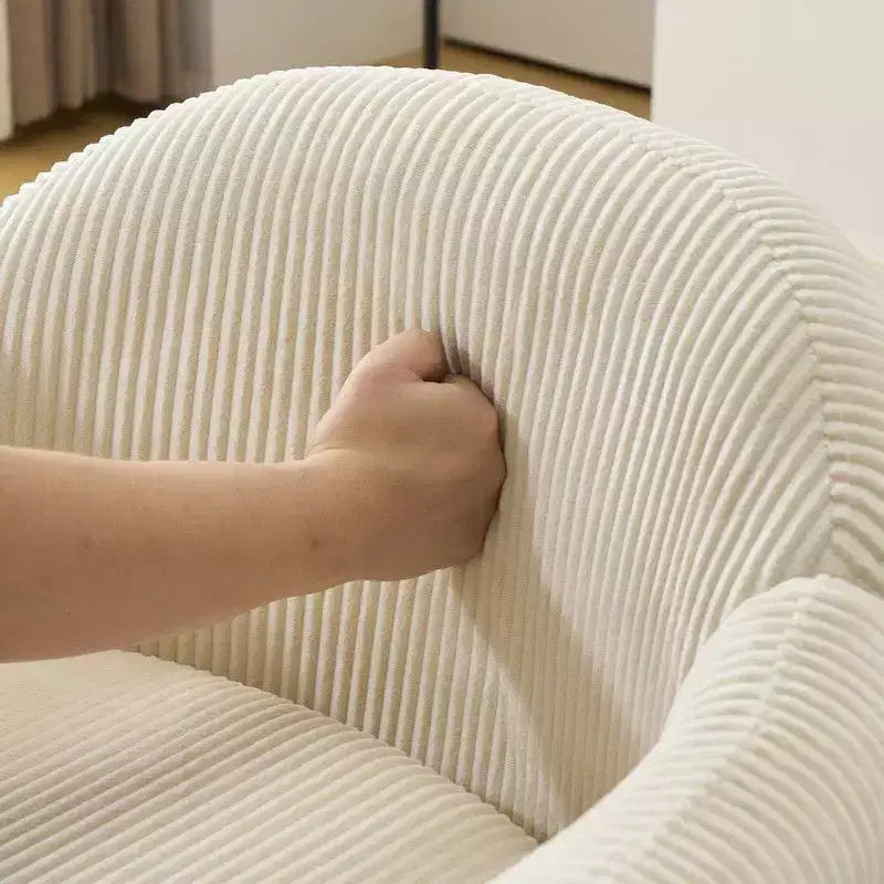 Fauteuil d'appoint rembourré beige, une place