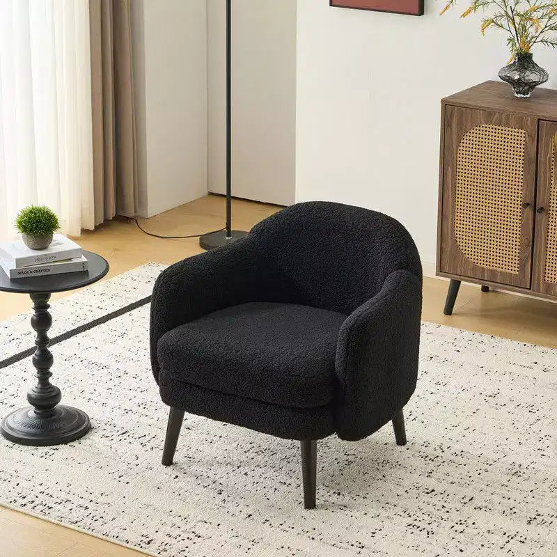 Fauteuil d'appoint rembourré beige, une place