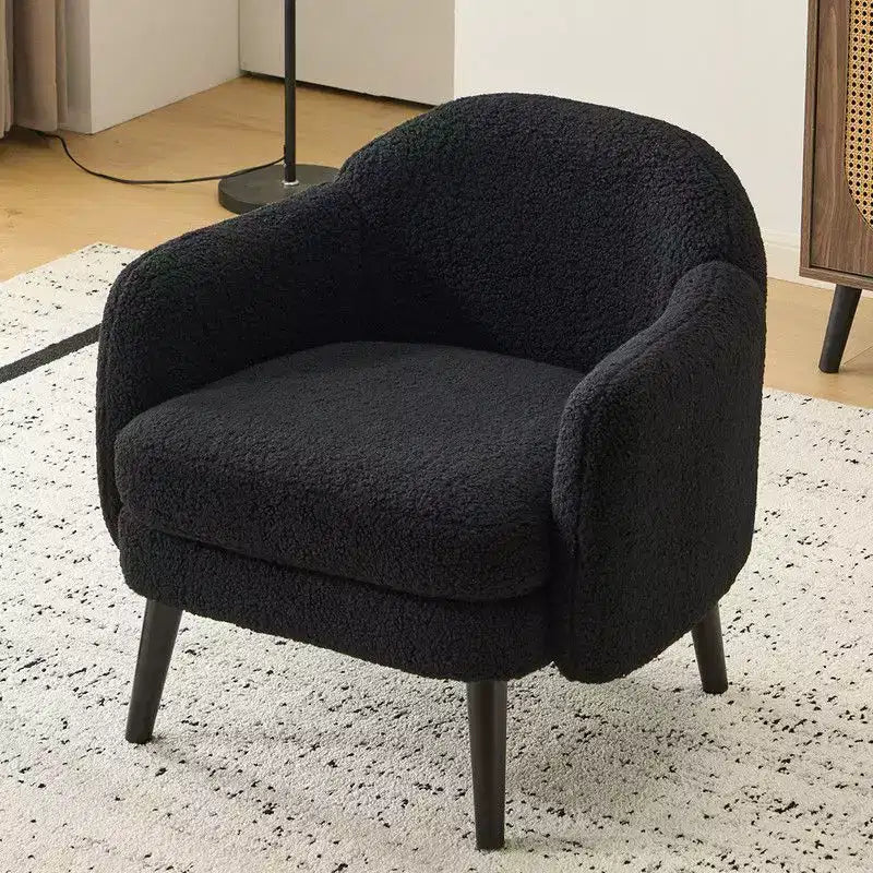 Fauteuil d'appoint rembourré beige, une place