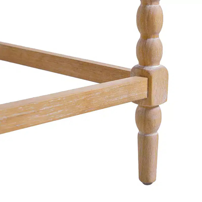 Tabouret de comptoir sans dossier en bois d'acacia naturel et gris foncé, siège rembourré, lot de 2 / lot de 4