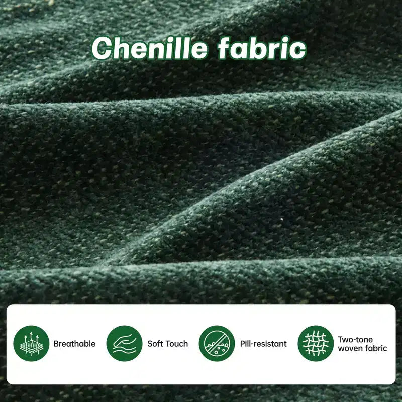 Canapé d'angle modulable 3 places en chenille beige