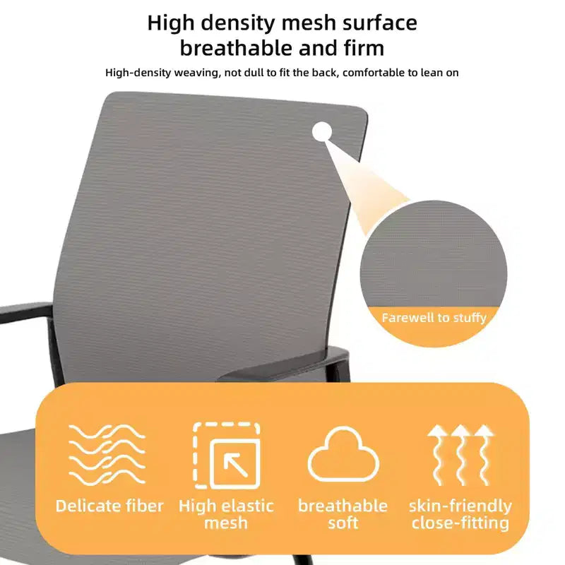 Chaise de bureau rembourrée Noir / Gris / Blanc / Multicolore avec cadre en métal, accoudoirs fixes, siège unique