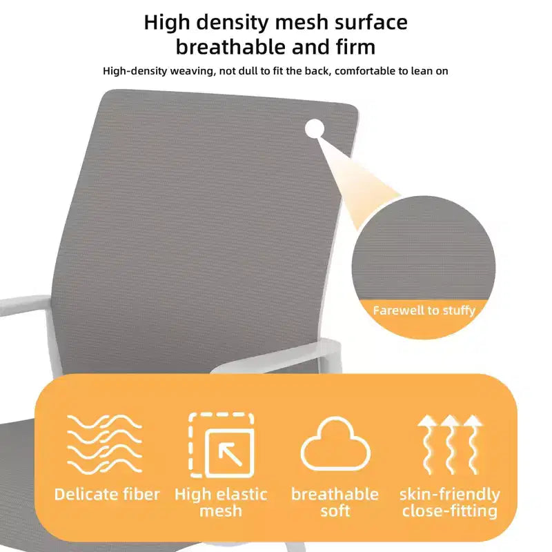 Chaise de bureau rembourrée Noir / Gris / Blanc / Multicolore avec cadre en métal, accoudoirs fixes, siège unique
