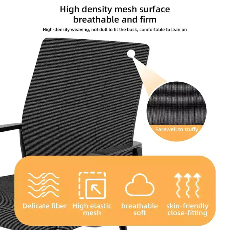 Chaise de bureau rembourrée Noir / Gris / Blanc / Multicolore avec cadre en métal, accoudoirs fixes, siège unique