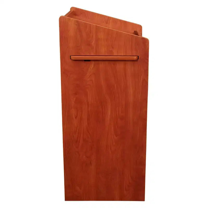 Lutrin composite bois rouge avec étagère coulissante, 1 personne
