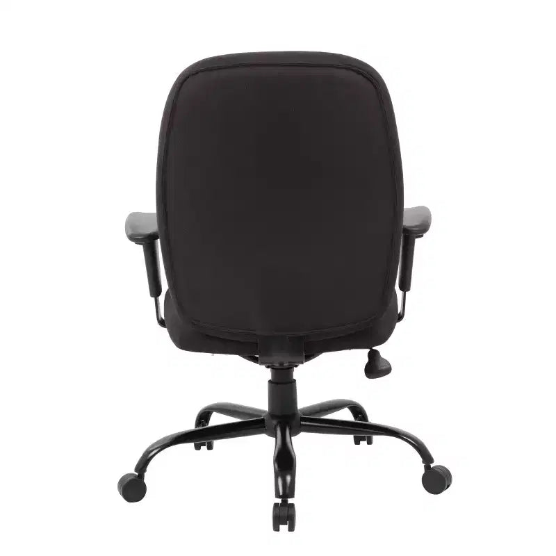 Chaise de bureau noire rembourrée, hauteur réglable, siège individuel
