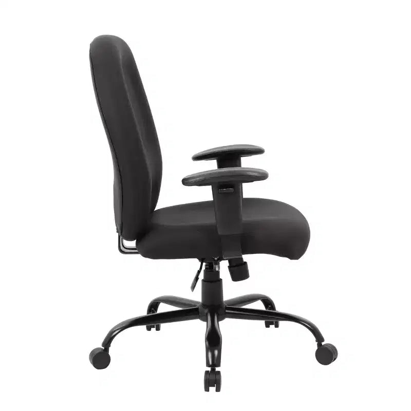 Chaise de bureau noire rembourrée, hauteur réglable, siège individuel
