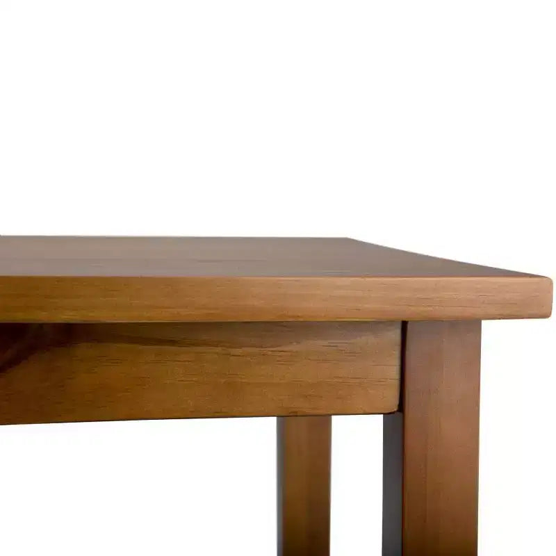Console en pin brun, rectangulaire, montage à 1 personne