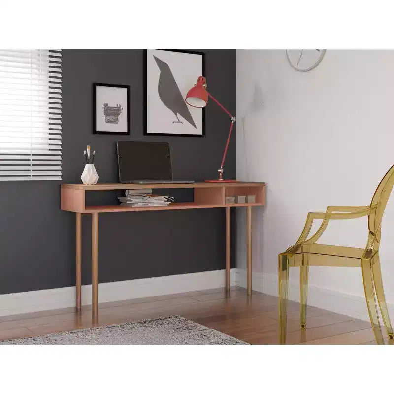 Console scandinave 1 personne blanc cassé / rose céramique / gris