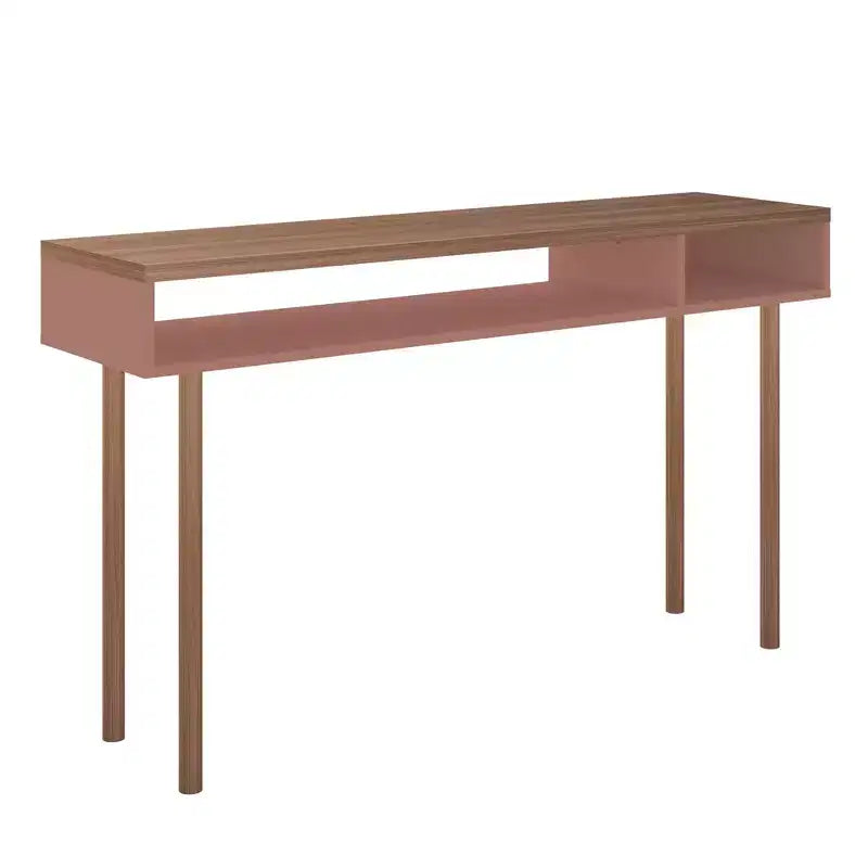 Console scandinave 1 personne blanc cassé / rose céramique / gris