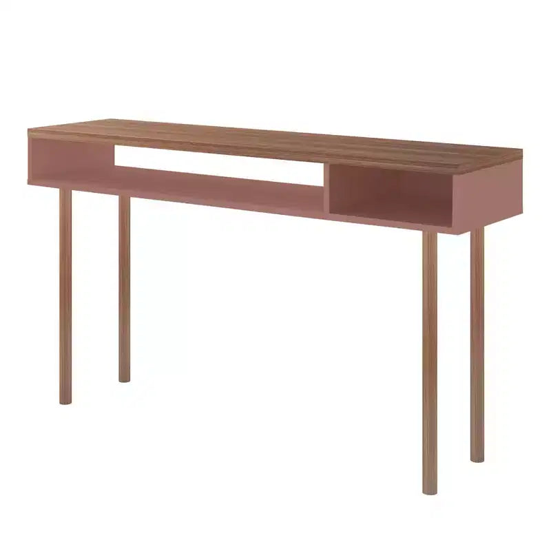 Console scandinave 1 personne blanc cassé / rose céramique / gris