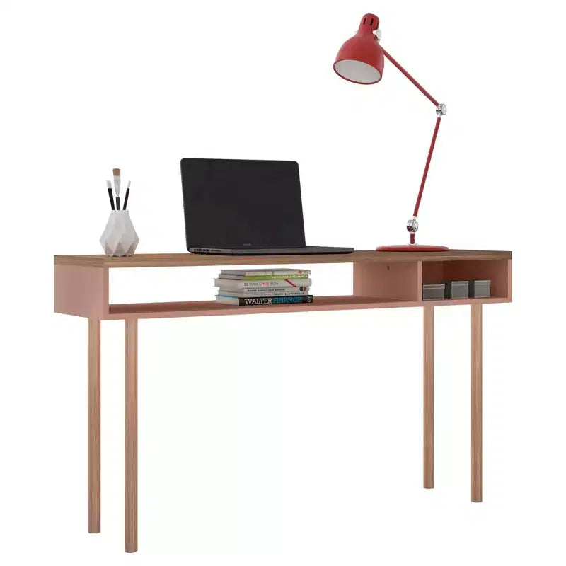 Console scandinave 1 personne blanc cassé / rose céramique / gris