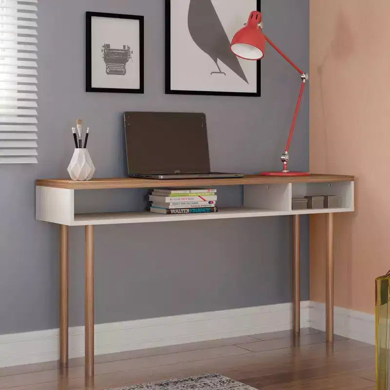 Console scandinave 1 personne blanc cassé / rose céramique / gris