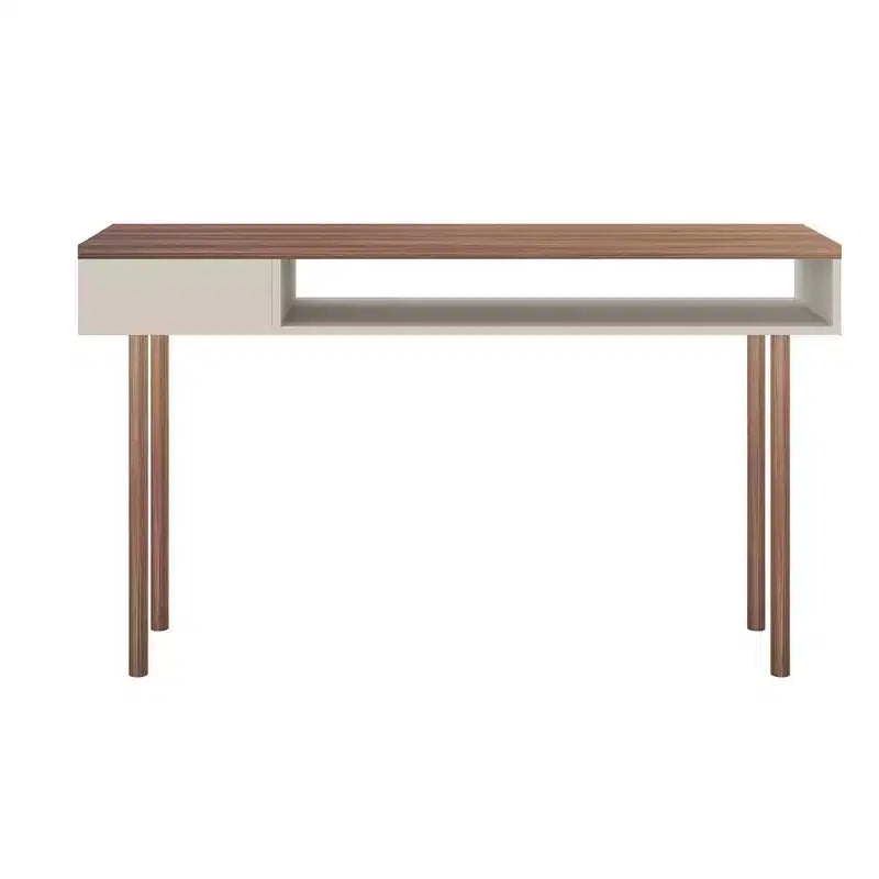 Console scandinave 1 personne blanc cassé / rose céramique / gris