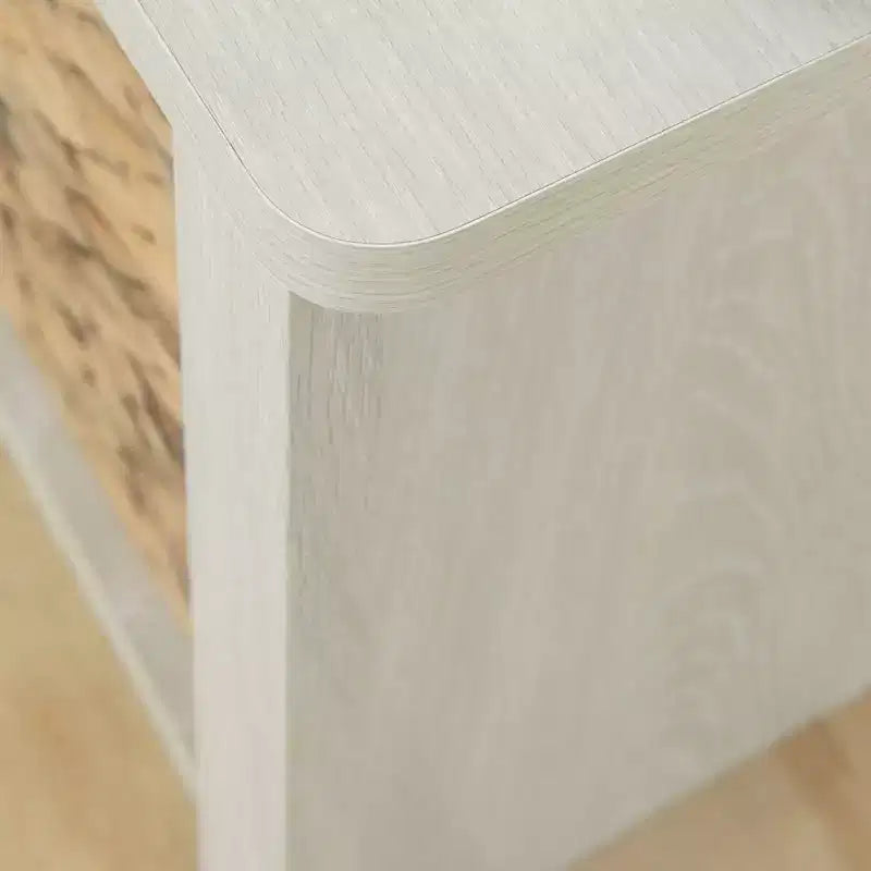 Lit plate-forme de rangement en chêne et rotin avec paniers – Grand lit/Très grand lit, 1–2 personnes