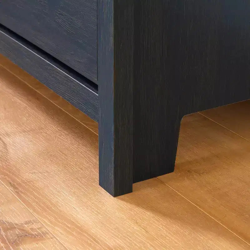 Commode à 4 tiroirs Chêne Foncé / Myrtille, Monoposte