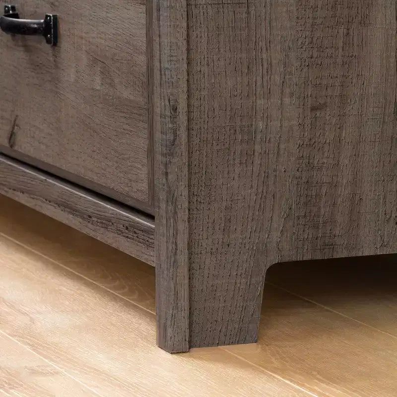 Commode à 4 tiroirs Chêne Foncé / Myrtille, Monoposte